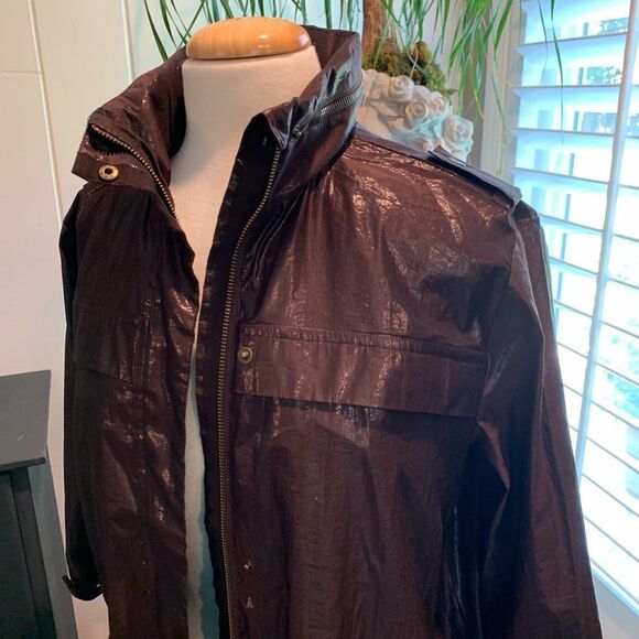 CHICO’S Brown Cropped utility Jacket - Picture 1 of 8